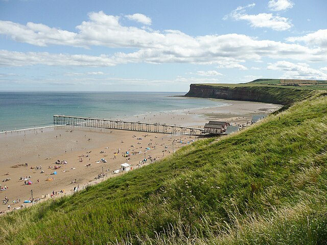 Image: View eastwards from Marine Parade, Saltburn (geograph 6578266)