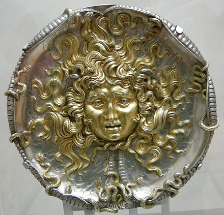 An embossed plaque in the Art Nouveau style from 1911