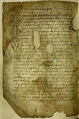 Image 30A Law Code of Vinodol from 1288, which regulated the relations between inhabitants of town of Vinodol and their overlords - counts of Krk.  (from History of Croatia)