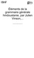 Vinson - Éléments de la grammaire générale hindoustanie.djvu