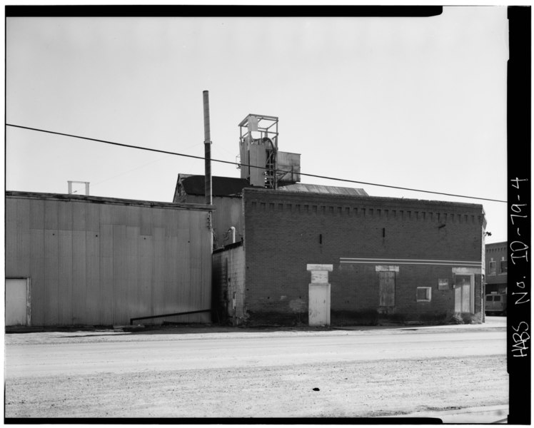 File:WEST SIDE - 1 East Idaho Street (Commercial Building), Paul, Cassia County, ID HABS ID,34-PAUL,1-4.tif