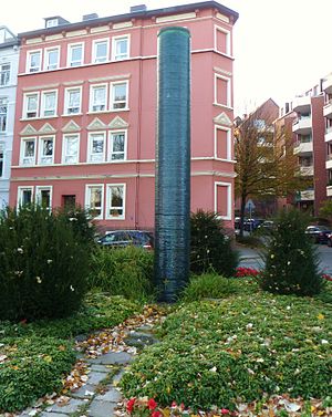 Wasser Und Leben: Wasserskulptur in Aachen-Burtscheid