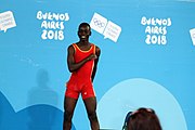 Deutsch: Gewichtheben bei den Olympischen Jugendspielen 2018; Tag 2, 10. Oktober 2018; Jungen 62 kg English: Weightlifting at the 2018 Summer Youth Olympics at 8 October 2018 – Boys' 62 kg