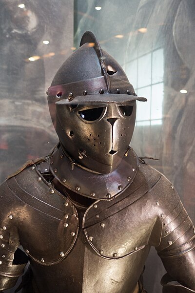 File:Well-armoured but a hole in the helmet (26322429466).jpg