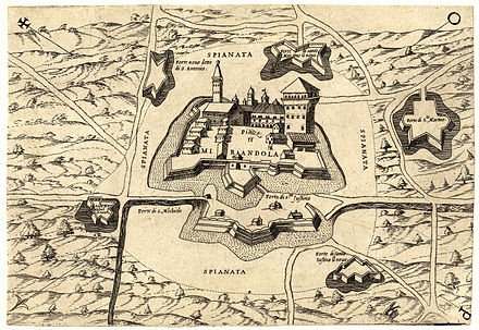 The castle of Mirandola (c. 1550)