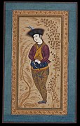 Young man in a fur hat, by Reza Abbasi (CBL Per 260.2).jpg