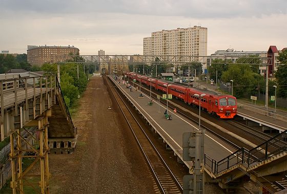 Район москвы на поезде