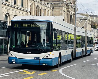 <span class="mw-page-title-main">Trolleybuses in Zurich</span> Public transport system in Zürich, Switzerland