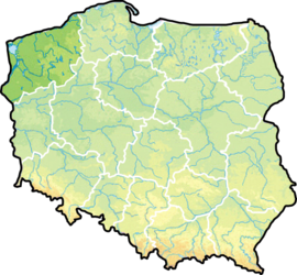 झाखोज्ञोपोमोर्स्का प्रांतचे पोलंड देशाच्या नकाशातील स्थान