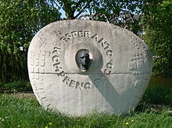 Esperantomonument bij de Diezerpoortenbrug in Zwolle (1974)