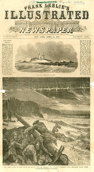 File:"The Great Wreck", Frank Leslie's Illustrated Newspaper, New York, April 19, 1873, p. 85.jpg
