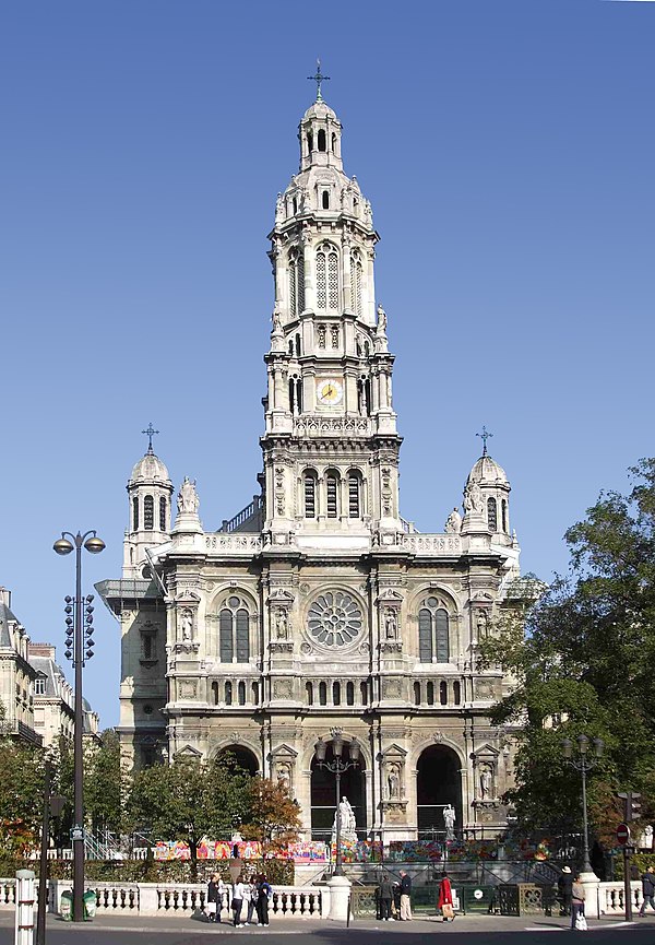 Église de la Sainte-Trinité, Paris, where Messiaen was titular organist for 61 years