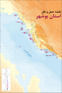 موقعیت جزیره عباسک در استان بوشهر
