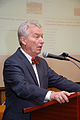 English: Opening speech of Szilveszter E. Vizi ("Ten years of Wikipedia" conference, 2011, Buda Castle, National Széchényi Library) Magyar: Vizi E. Szilveszter nyitóbeszéde („Tíz éves a Wikipédia” konferencia, 2011, Budavári Palota, Országos Széchényi Könyvtár)