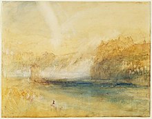 Watercolor: Rhine Falls at Schaffhausen (1841), by Joseph Mallord William Turner, Princeton University Art Museum. 1841, Turner, J.M.W., Rhine Falls of Schaffhausen.jpg