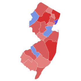1942 United States Senate election in New Jersey results map by county.svg