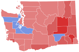 1964 Washington gubernur hasil pemilihan peta oleh county.svg