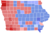 1996 Senát USA volby v Iowě mapa výsledků podle county.svg