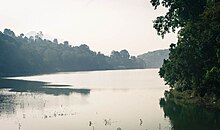 Water spread of the lake