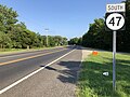 File:2018-08-08 17 27 52 View south along New Jersey State Route 47 (Delsea Drive) just south of New Jersey State Route 347 (East Creek Mill Road) in Dennis Township, Cape May County, New Jersey.jpg