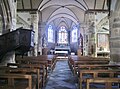 Église Saint-Monna : vue intérieure d'ensemble.