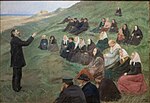Miniatuur voor Bestand:A field sermon, by Anna Ancher, 1903.jpg