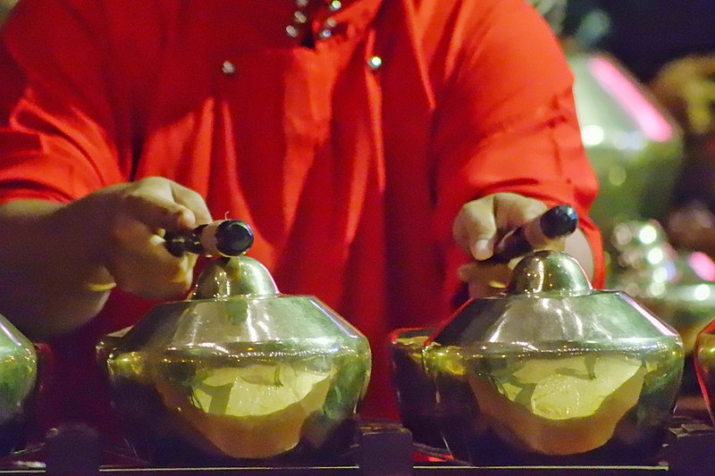 File:A gamelan player.jpg