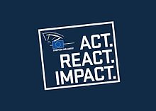 Logo and slogan of the European Parliament election 2014: Act. React. Impact. Act-React-Impact.jpg