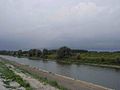 Rovigo ili sınırında Adige Nehri.