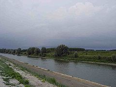 A l'entrée de la province de Rovigo au nord de Badia Polesine