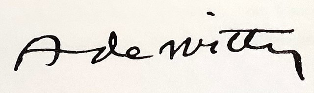 signature d'Adrien de Witte