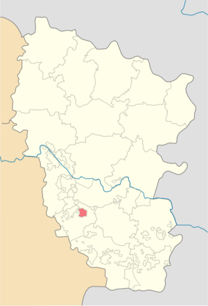 Consiglio comunale di Alchevsk sulla mappa