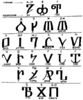 Qədim perm yazısı üçün miniatür