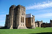 Alnwick Castle state rooms exterior, 2010