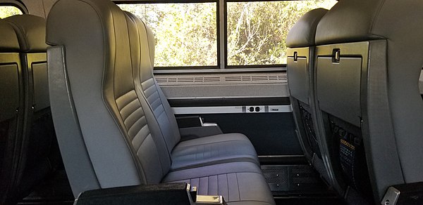 Amfleet I coach seats