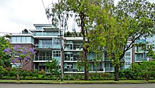 Apartments (circa 2008) in Lindfield Apartments, 5-9 Woodside Avenue, Lindfield, New South Wales (2010-12-04).jpg