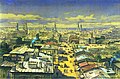 Bucharest, as seen from the top of Turnul Colţei (1868 watercolour by Amadeo Preziosi)
