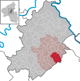 Läget för Argenthal i Rhein-Hunsrück-Kreis