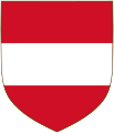 Armes du duché d'Autriche puis de l'archiduché d'Autriche à partir du règne de Frédéric II de Babenberg.
