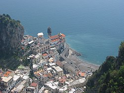 Atrani látképe