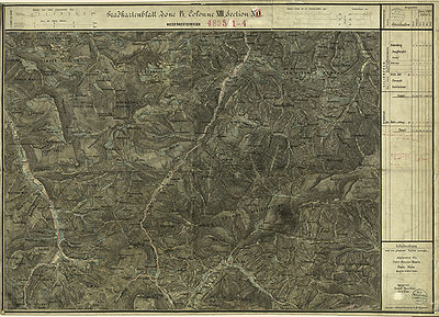1873 map of the region, Military-Geographical Institute, Austro-Hungarian Monarchy Aufnahmeblatt 4855-2 Rohr im Gebirge, Hohenberg Kleinzell.jpg