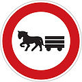 B 9: No animal-drawn vehicles