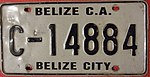 BELIZE, BELIZE CITY, ca. 2000 - REFLEKTIERENDE GEPRÄGTE ZAHLEN - Flickr - woody1778a.jpg