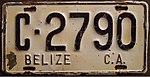 BELIZE c.1973-81 Passagierschild - Flickr - woody1778a.jpg