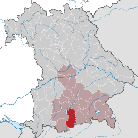Localisation de Arrondissement de Bad Tölz-Wolfratshausen