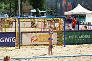 Deutsch: Beachhandball Europameisterschaften 2019 (Beach handball Euro); Tag 2: 3. Juli 2019 – Frauen, Vorrunde Gruppe D, Nordmazedonien-Ukraine 1:2 (15:26, 23:22, 6:8) English: Beach handball Euro; Day 2: 3 July 2019 – Women Preliminary Round Group D – North Macedonia-Ukraine 1:2 (15:26, 23:22, 6:8)