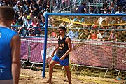 Deutsch: Beachhandball bei den Olympischen Jugendspielen 2018 in Buenos Aires; Tag 7, 13. Oktober 2018; Jungen, Halbfinale – Spanien-Kroatien 2:1 English: Beach handball at the 2018 Summer Youth Olympics in Buenos Aires at 13 October 2018 – Boys Semifinal – Spain-Croatia 2:1 Español: Handball de playa en los Juegos Olimpicos de la Juventud Buenos Aires 2018 en 13 de octubre de 2018 – Semifinales de chicos - España-Croacia 2:1