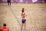 Deutsch: Beachhandball bei den Olympischen Jugendspielen 2018; Tag 5, 10. November 2018; Mädchen, Hauptrunde - Kroatien-Niederlande 1:2 English: Beach handball at the 2018 Summer Youth Olympics at 11 October 2018 – Girls Main Round – Croatia-Netherlands 1:2