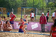 Deutsch: Beachhandball bei den Olympischen Jugendspielen 2018; Tag 6, 11. Oktober 2018; Mädchen, Platzierungssspiel Ränge 11-12 – Amerikanisch Samoa-Mauritius 2:1 English: Beach handball at the 2018 Summer Youth Olympics at 11 October 2018 – Girls Placement Match 11-12 – American Samoa-Mauritius 2:1