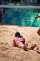 Deutsch: Beachvolleyball bei den Olympischen Jugendspielen 2018; Tag 8, 14. Oktober 2018; Mädchen, Achtelfinale – USA-Peru 2:0 (21–19/21–12) English: Beach volleyball at the 2018 Summer Youth Olympics at 14 October 2018 – Girls Round of 16 – USA-Peru 2:0 (21–19/21–12)